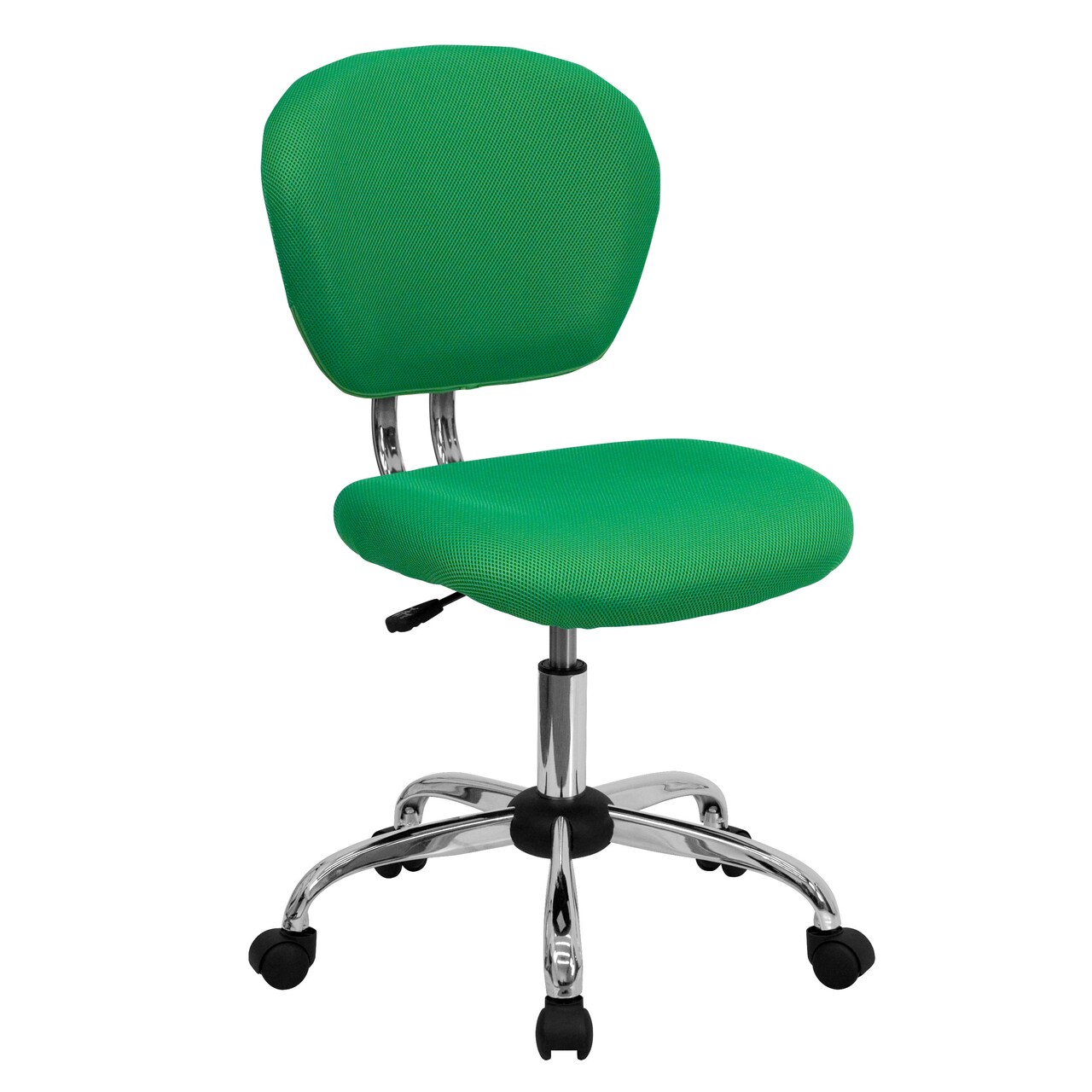 Emma and Oliver Mid-Back Mesh Padded Swivel Task Office Chair with Chrome Base